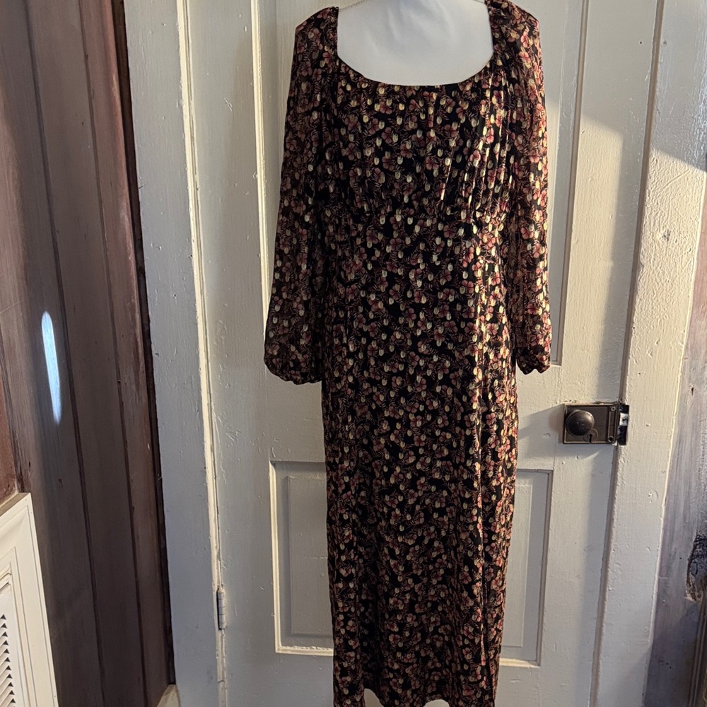 Floral Long Sleeve Dress